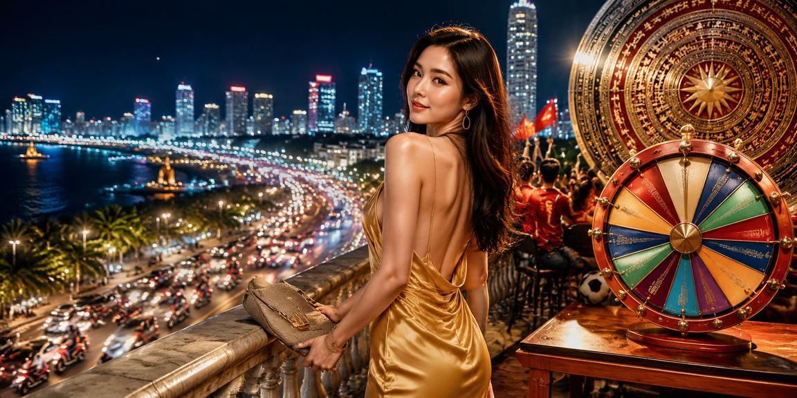 Người chơi tại bãi biển Hồ Chí Minh tham gia vòng quay may mắn qua ứng dụng Android